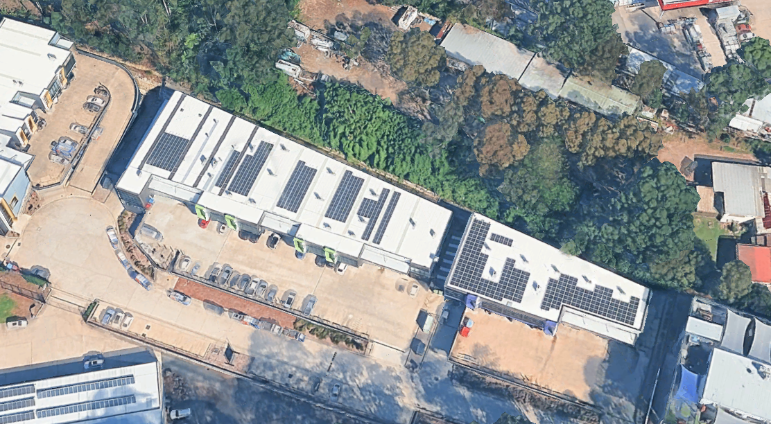 An Aerial View of the Roof of NEX Level Gym
