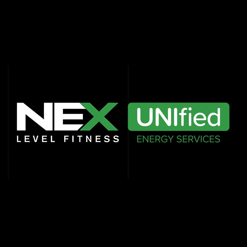 Logo of NEX Level and UNIfied Energy Together